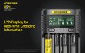 Nitecore UMS4 LCD Screen USB Battery Charger зарядно, снимка 3