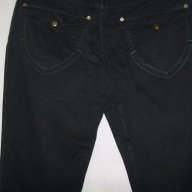 Черни еластични дънки с велур ефект” Jasmin”-design, снимка 8 - Къси панталони и бермуди - 15228629