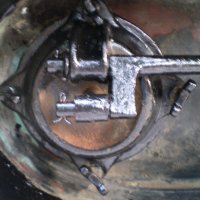  Много стара  медна или месингова лозарска пръскачка , снимка 8 - Антикварни и старинни предмети - 18823803
