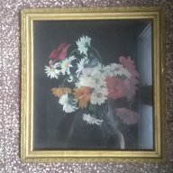стара картина-цветя, снимка 1 - Картини - 14599991