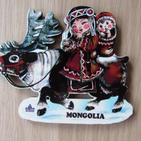  Автентичен магнит от Монголия-серия-21, снимка 1 - Колекции - 21509086