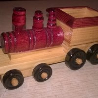 ретро локомотив-дървен-за колекция-14х6х6см, снимка 2 - Колекции - 22524978