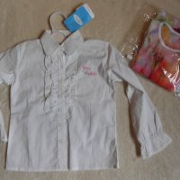 Бяла риза  LC Waikiki и блуза с потник , снимка 1 - Детски Блузи и туники - 21200655