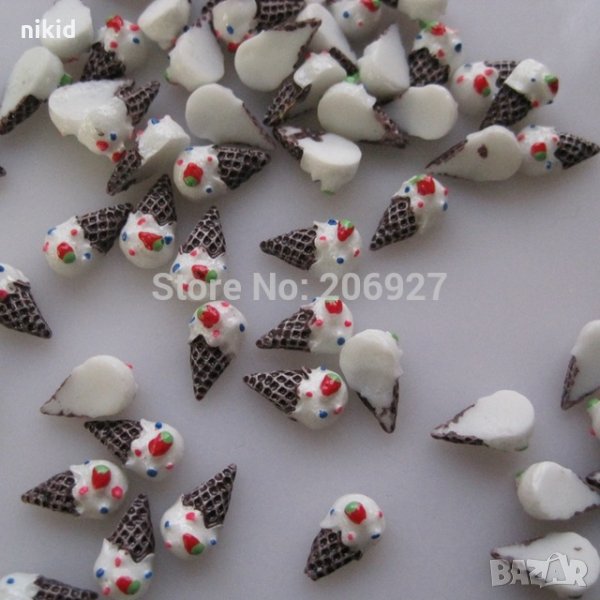 Мини сладолед бижу декорация за нокти маникюр украса лятна, снимка 1