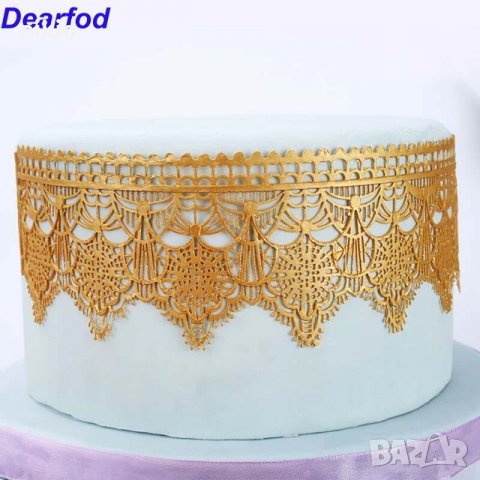 MX130 Висящи паяжини дантела борд силиконов молд форма за украса торта с фондан гъмпейст, снимка 2 - Форми - 22364627