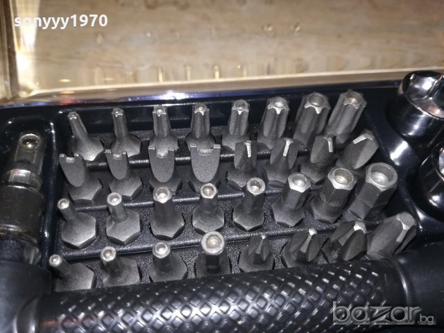 отвертка/гидоре 42 части в кутия с прозрачен капак, снимка 11 - Отвертки - 20803792