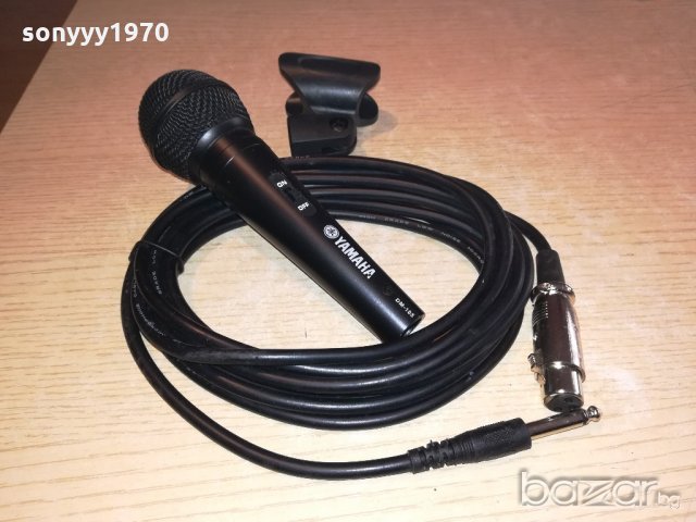 yamaha-profi mic+кабел+държач-внос швеицария, снимка 6 - Ресийвъри, усилватели, смесителни пултове - 20318101
