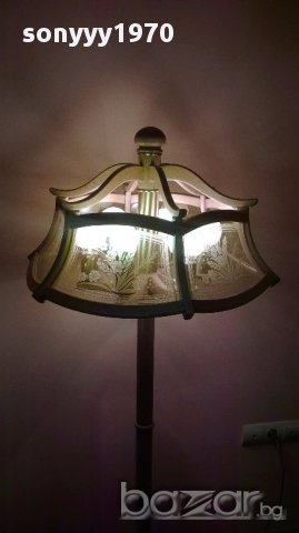 Ретро лампион-дървен и красив-160х60см-внос швеицария, снимка 4 - Антикварни и старинни предмети - 18135894