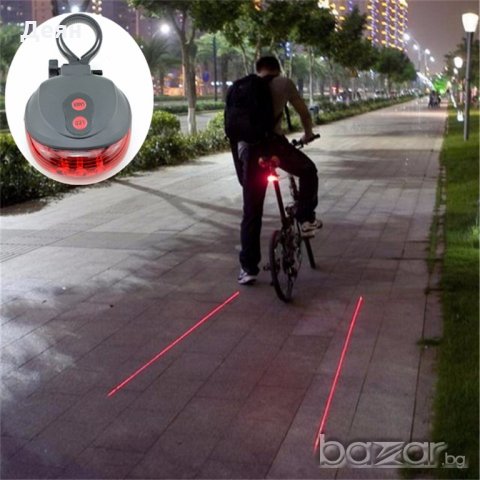 1615 Стоп за велосипед с лазер, снимка 5 - Аксесоари за велосипеди - 19579517