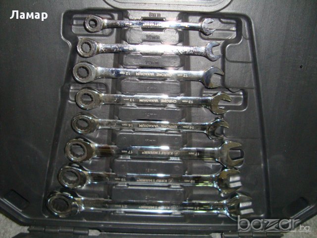 К-кт Звездогаечни Тресчотъчни Ключове 13бр 8-32mm BGS, снимка 3 - Ключове - 11838832