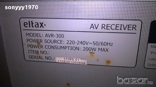 Eltax-receiver-внос швеицария, снимка 11 - Ресийвъри, усилватели, смесителни пултове - 13857985
