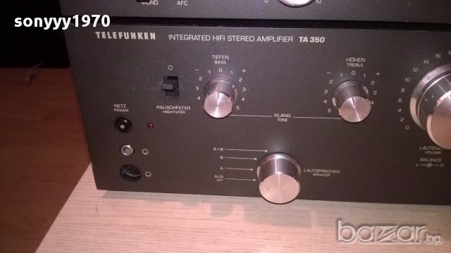telefunken-tuner+deck+amplifier-ретро комплект-внос швеицария, снимка 9 - Ресийвъри, усилватели, смесителни пултове - 17998705