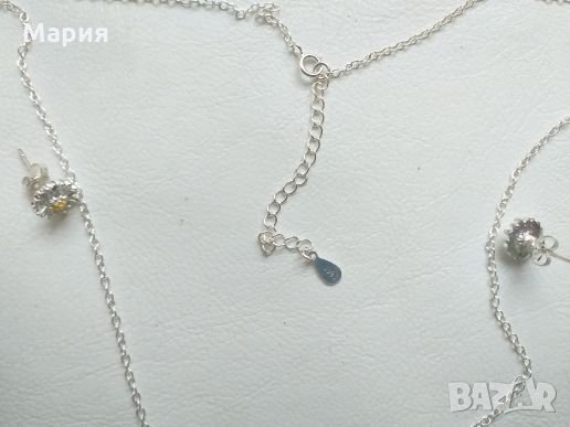 Сребърно колие , снимка 5 - Бижутерийни комплекти - 23436118