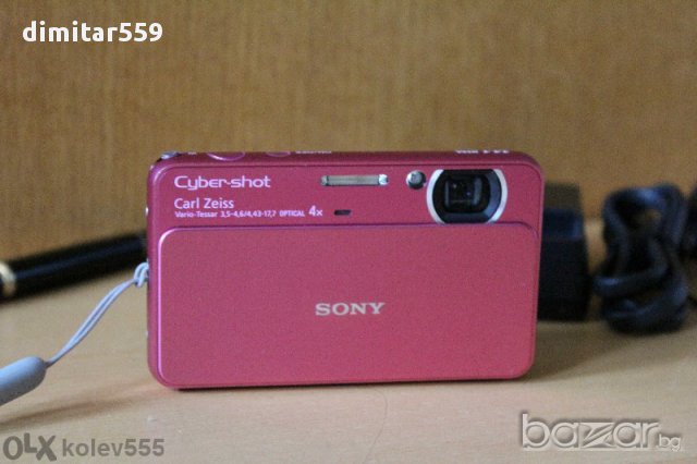 Фотоапарат Sony Carl Zeiss 14 пиксела метален корпус, снимка 7 - Фотоапарати - 8250327