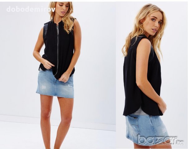 Нов елек G star Core Zip Boyfriend Shirt, оригинал, снимка 2 - Корсети, бюстиета, топове - 15767622