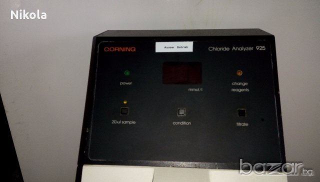 CORNING 925 CHLORIDE ANALYZER - анализатор на хлориди в телесни течности за части, снимка 2 - Лаборатория - 19874522