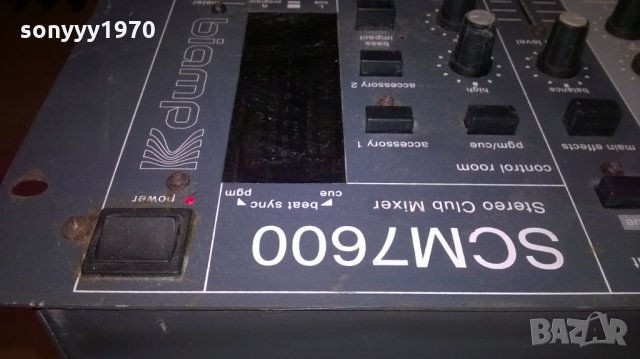 scm7600 stereo club mixer biamp-внос швеицария, снимка 5 - Ресийвъри, усилватели, смесителни пултове - 24033949