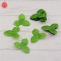 25 бр Зелени трилистни декоративни листа листенца бутониери декорация сватба повод ръчна изработка