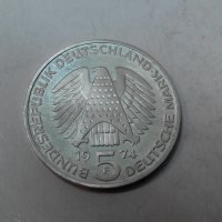 5 марки Германия 1974г сребро, снимка 1 - Нумизматика и бонистика - 22016077