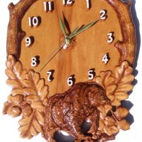 Часовници от дърво, дърворезба, за подарък , снимка 10 - Декорация за дома - 21416211