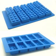 10 Лего блок блокчета конструктор силиконов молд форма фондан украса торта шоколад лед гипс сапун, снимка 3 - Форми - 17564565