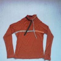 Оранжева блуза, снимка 1 - Блузи с дълъг ръкав и пуловери - 21242785