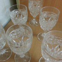 Ретро кристални чаши за вино , снимка 5 - Антикварни и старинни предмети - 23832450