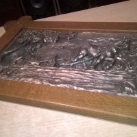 тежка картина-оран-дърво/олово-внос швеицария, снимка 10 - Колекции - 24148125
