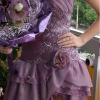 Бална рокля лилава, снимка 3 - Рокли - 22260778