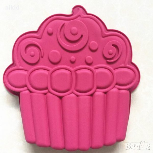 Огромно кексче мъфин голям силиконов молд форма за кекс сладкиш десерт торта, снимка 1
