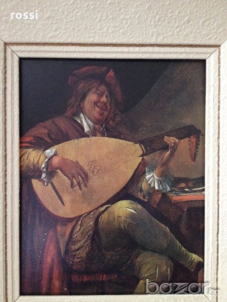 Jan Steen автопортрет(1626-1679) - стара картина репродукция/ Белгия  , снимка 1