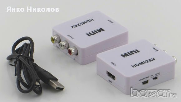 Нов конвертор от HDMI към 3 чинча(RCA) - видео преходи, снимка 1