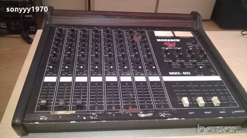monarch stage line pro mixing console-mmx-802-внос швеицария, снимка 1