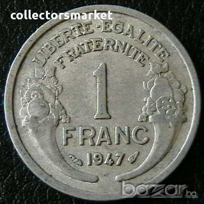 1 франк 1947, Франция, снимка 1