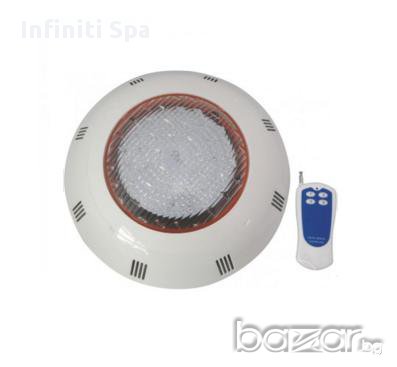 Плосък LED прожектор с дистанционно управление PoolZone, снимка 1 - Басейни и аксесоари - 13121149