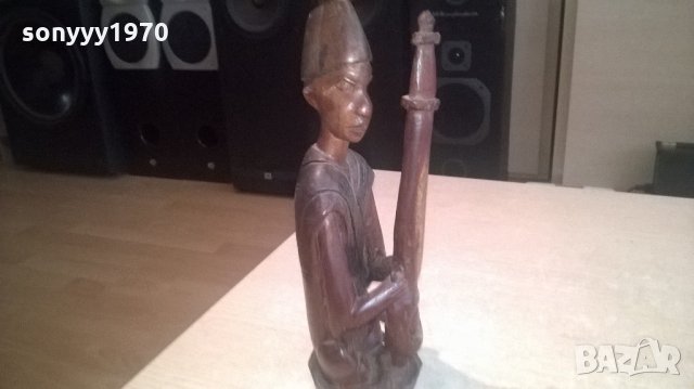 масивна дървена фигура-тиково дърво-внос швеицария, снимка 4 - Колекции - 22007155