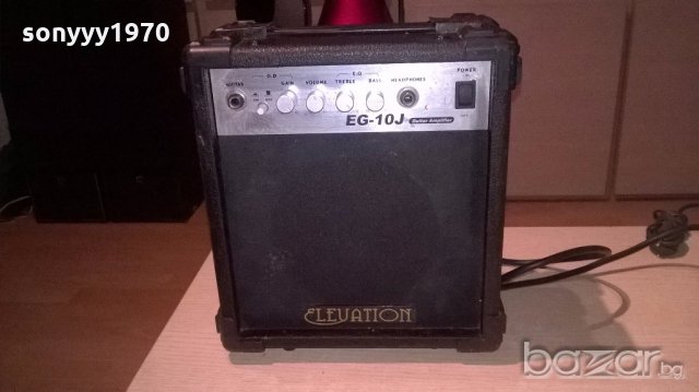 elevation eg-10j-guitar amplifier-28х25х14см-внос англия, снимка 3 - Ресийвъри, усилватели, смесителни пултове - 19657118