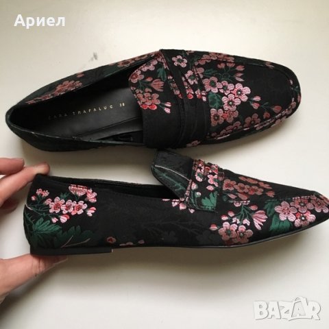 Дамски мокасини/лоуфъри ZARA, снимка 5 - Дамски ежедневни обувки - 22090228
