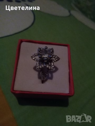  Пръстен с цирконии , снимка 4 - Пръстени - 25945408