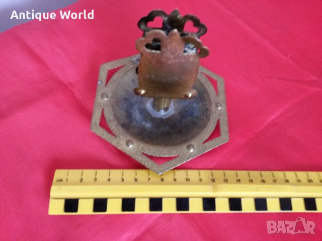 Стар Бронзов КИБРИТНИК, снимка 4 - Антикварни и старинни предмети - 24503963