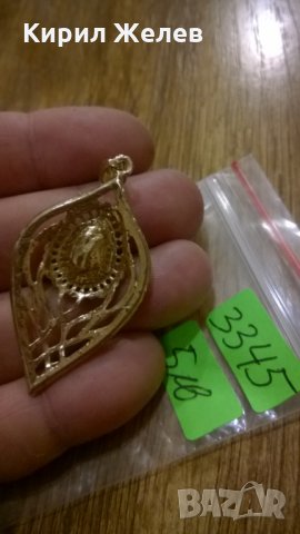 Стара висулка медальон -213 бронз позлата, снимка 3 - Колекции - 23981117