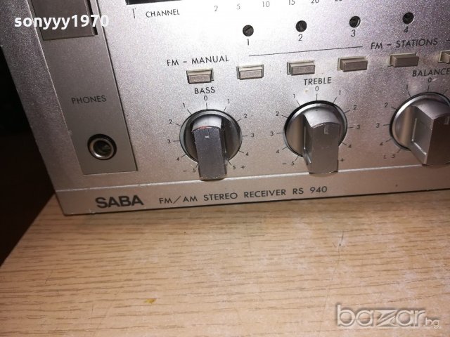 saba rs940 receiver-внос швеицария, снимка 14 - Ресийвъри, усилватели, смесителни пултове - 20620295