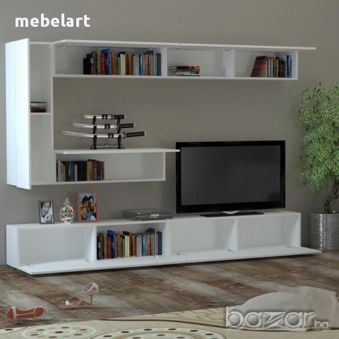 Секция - Бял гланц, снимка 2 - Секции и витрини - 11790460