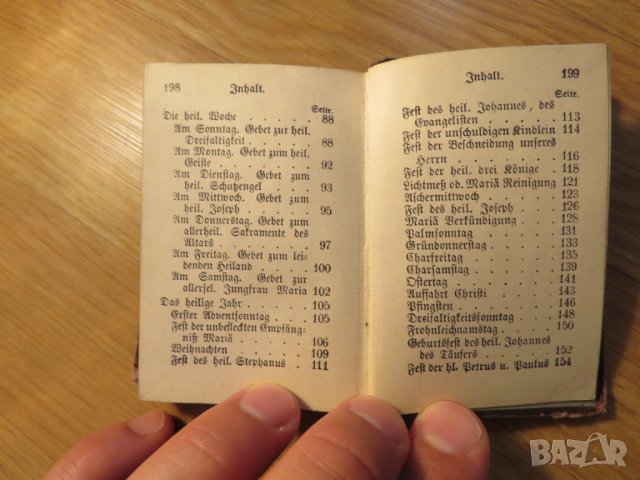 Стар немски католически  молитвеник изд. 1907 г. 200 стр. - притежавайте тази свещенна книга и нека , снимка 6 - Антикварни и старинни предмети - 26194067