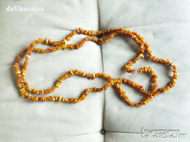 Две бижута с естествен кехлибар., снимка 2 - Колиета, медальони, синджири - 16530686