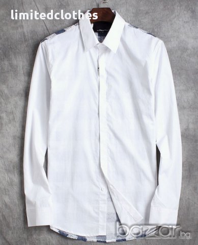 3.1 PHILLIP LIM WHITE PLAID PANEL Мъжка Риза size M, снимка 8 - Ризи - 12809982