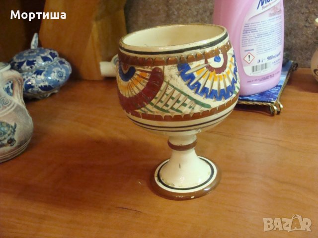 maiolica ръчно изработена чаша бокал , снимка 4 - Вази - 24456491