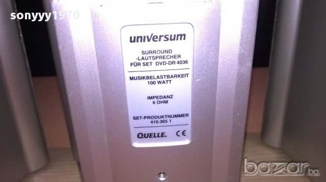 Universum-3х100watts/6ohms-3бр-колони 15/15/15см-внос швеицария, снимка 8 - Ресийвъри, усилватели, смесителни пултове - 12947560