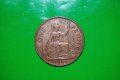 1 пени Великобритания 1965,голяма монета
