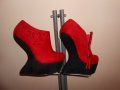 Дамски  червени обувки на платформа Gabriela Juliani, снимка 2